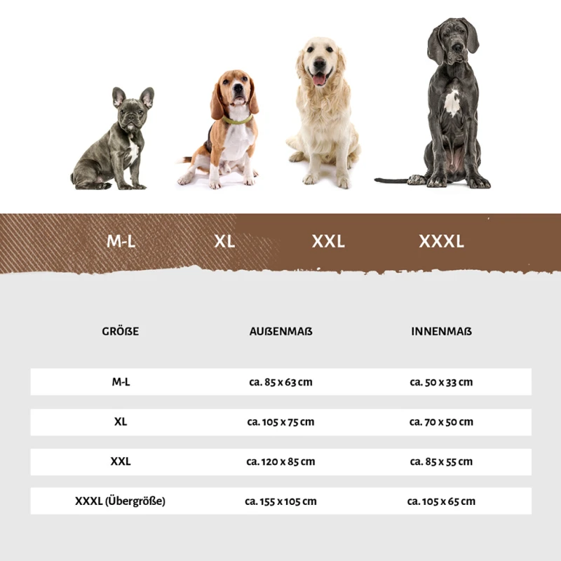 fressnapf Knuffelwuff Orthopädisches Hundebett Leano aus Velours mit Handwebcharakter braun M-L Neueste Mode