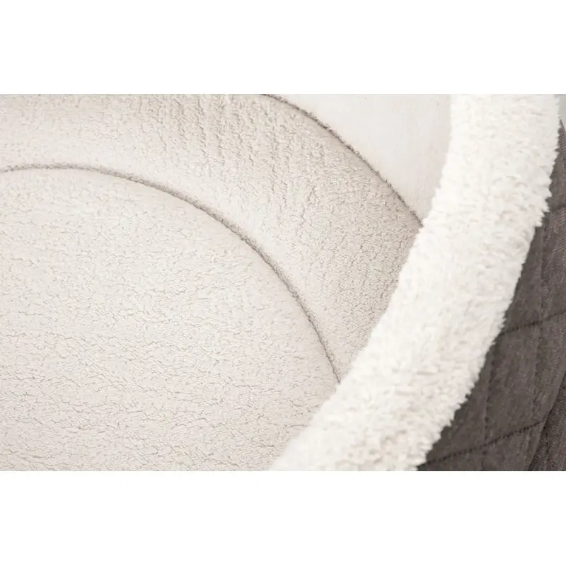 fressnapf Knuffelwuff Orthopädisches Hundebett Lena aus Velours und Kunstleder mit hohem Schaumstoffrand braun/ beige M-L Neuheiten