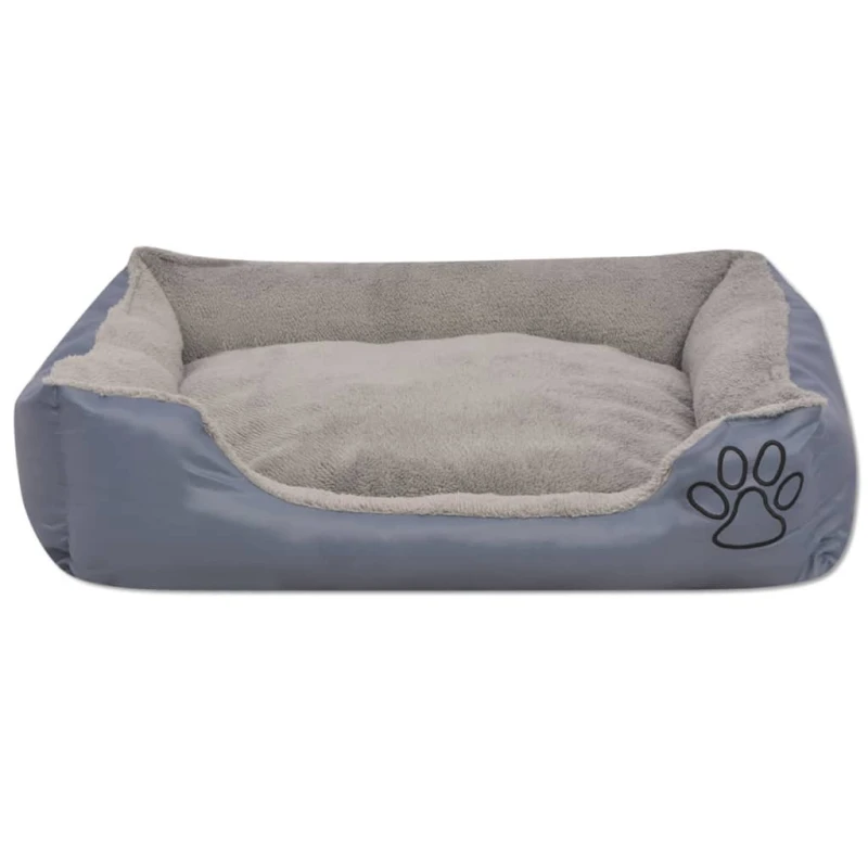 fressnapf VidaXL Hundebett mit gepolstertem Kissen Grau 48 cm 48 cm 18 cm Kostenloser Versand international