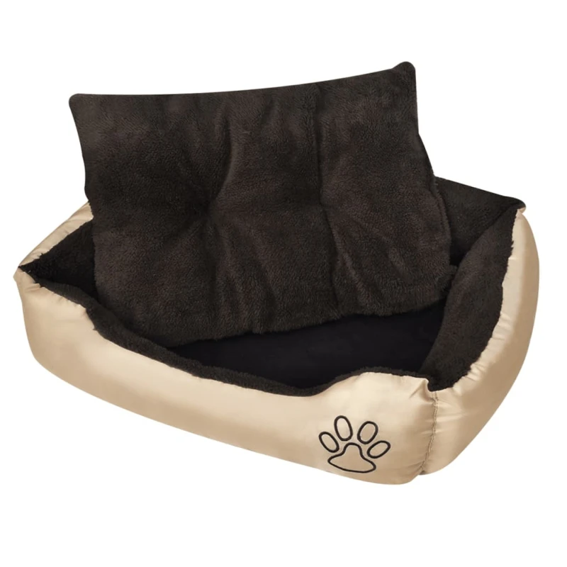 fressnapf VidaXL Hundebett beige und dunkelbraun 48 cm 48 cm 18 cm