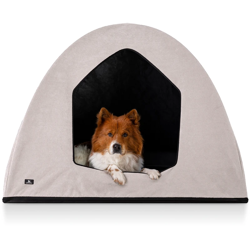 fressnapf Knuffelwuff Hundehöhle Yucatan passend für Hundebetten und Hundematten beige M-L Schlussverkauf