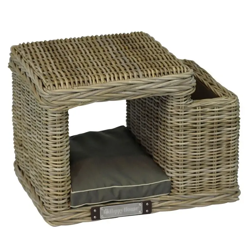 fressnapf Happy House Rattanhocker mit Zeitschriftenständer Günstiger Verkauf