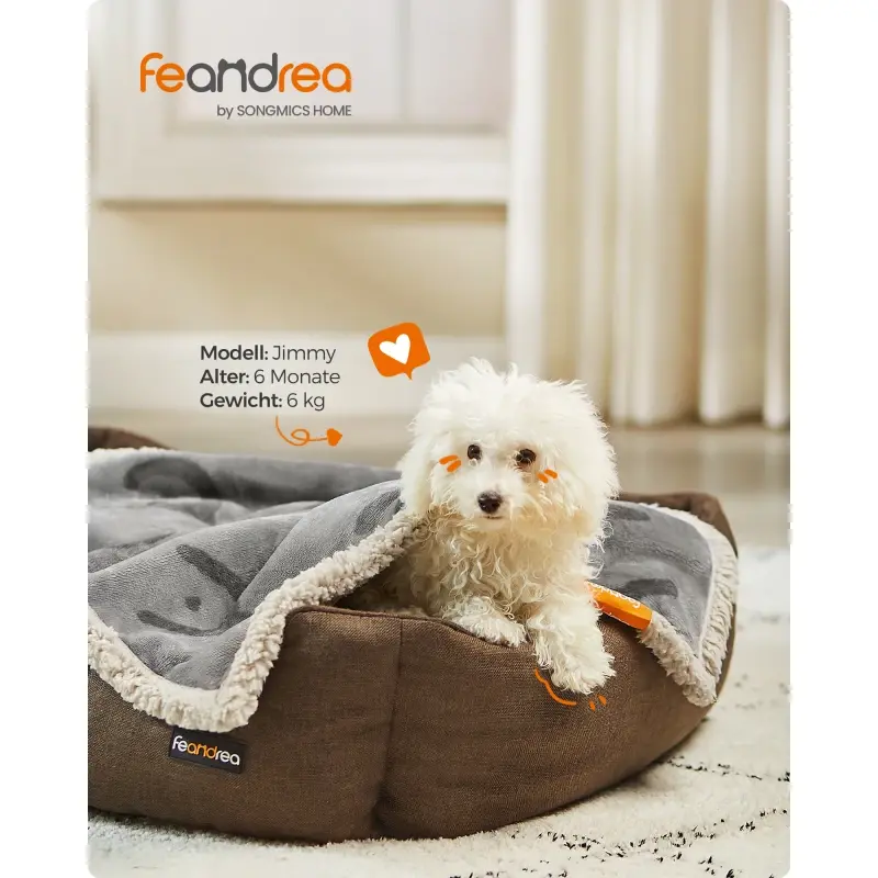 fressnapf FEANDREA Wasserdichte Hundedecke Sherpa Fleece Grau S Super Sparpreis