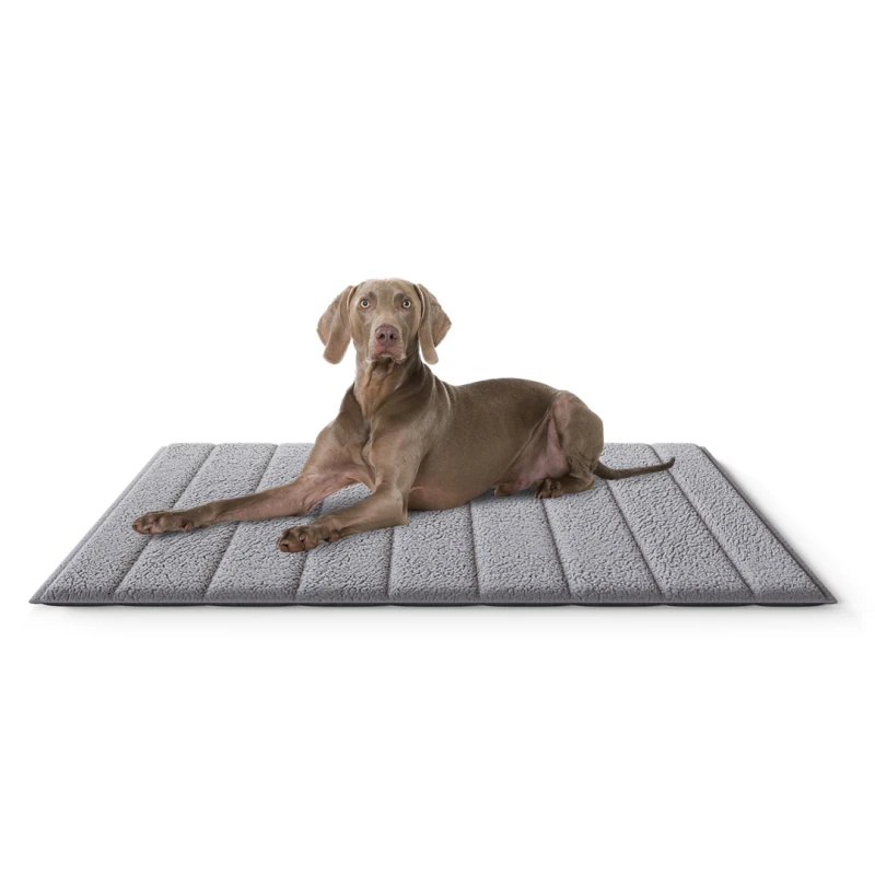 fressnapf Knuffelwuff tragbare Reisematte Linea Travel aus Velours grau L Bis zu 60% Rabatt