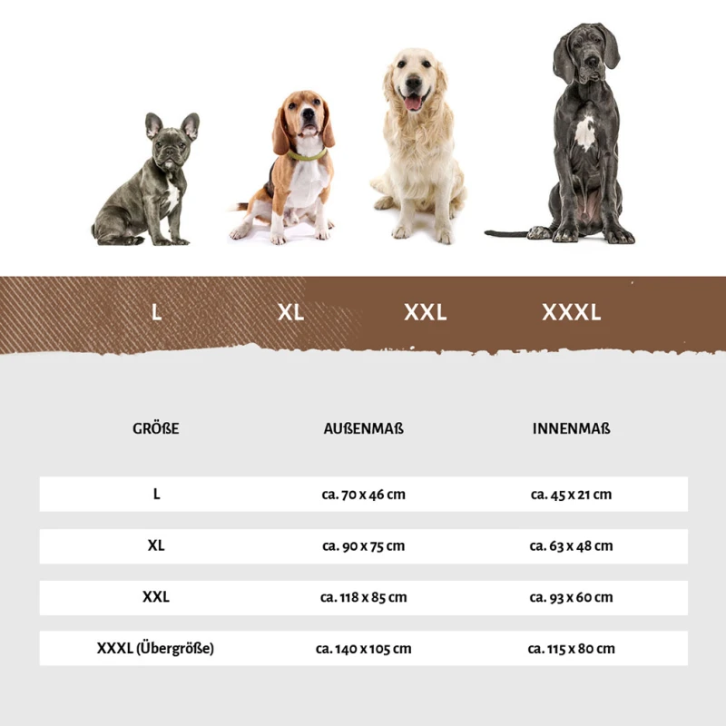 fressnapf Knuffelwuff Wasserfestes In und Outdoor Hundebett Lucky aus Nylongewebe rot L Bis zu 65% Rabatt