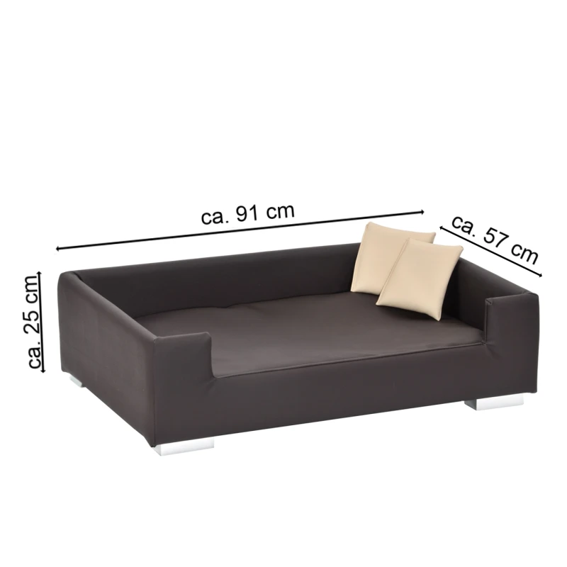 fressnapf Rohrschneider Hundesofa mit Gratis-Beigabe Hundecouch Kunstleder braun Vatertagsangebot