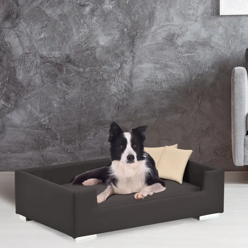 fressnapf Rohrschneider Hundesofa mit Gratis-Beigabe Hundecouch Kunstleder braun Vatertagsangebot
