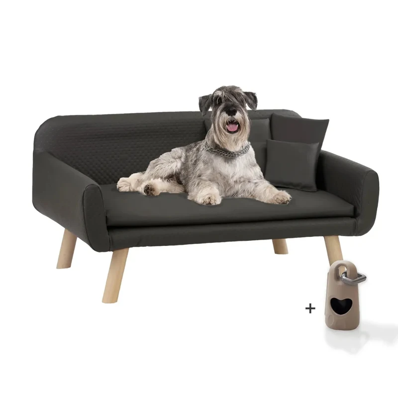 fressnapf Rohrschneider ® Hundebett Kunstleder Hundecouch mit Gratis-Beigabe