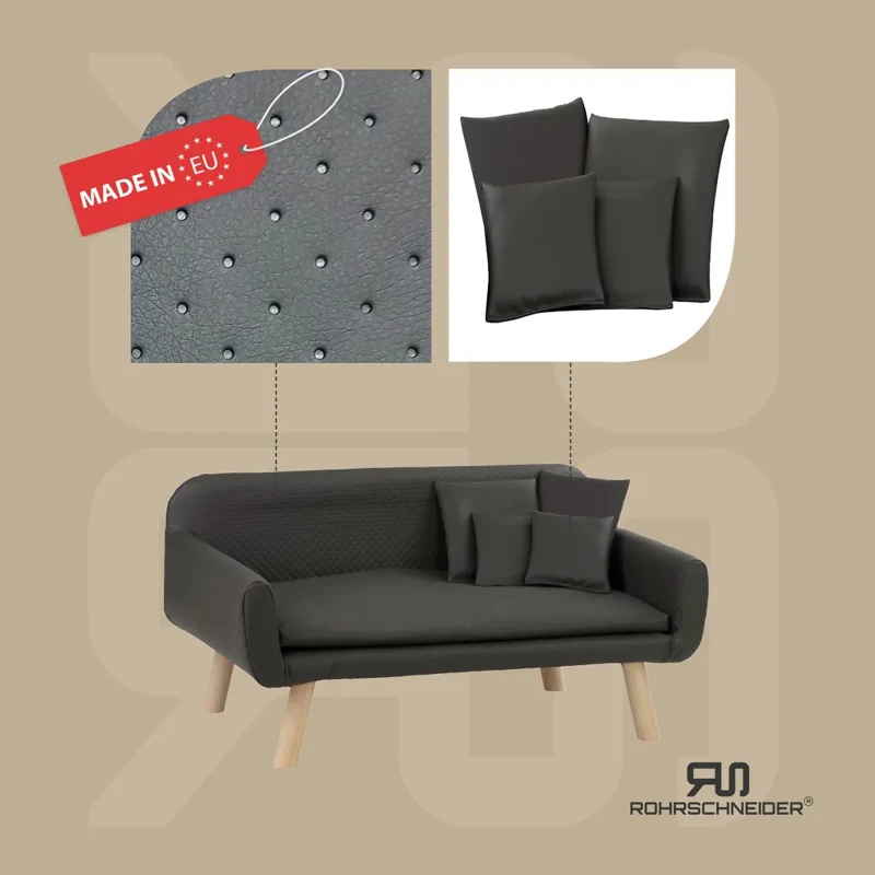 fressnapf Rohrschneider ® Hundebett Kunstleder Hundecouch mit Gratis-Beigabe Blitzangebot