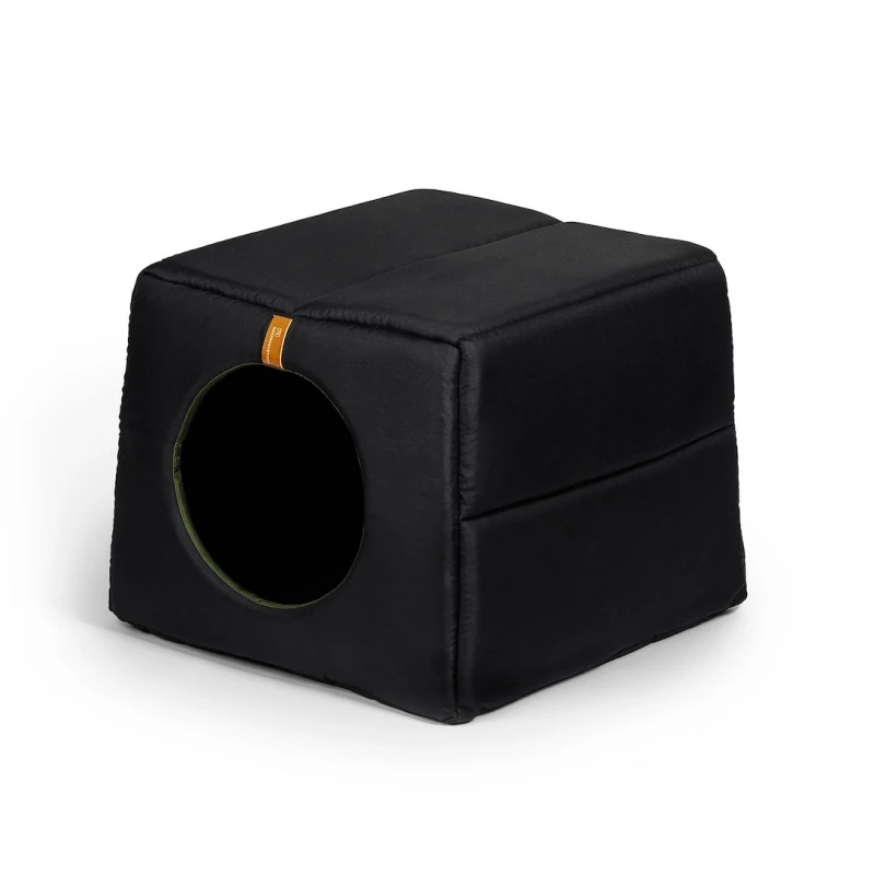 fressnapf Rexproduct Up and Down runder Eingang 2 in 1 Hundehütte schwarz M