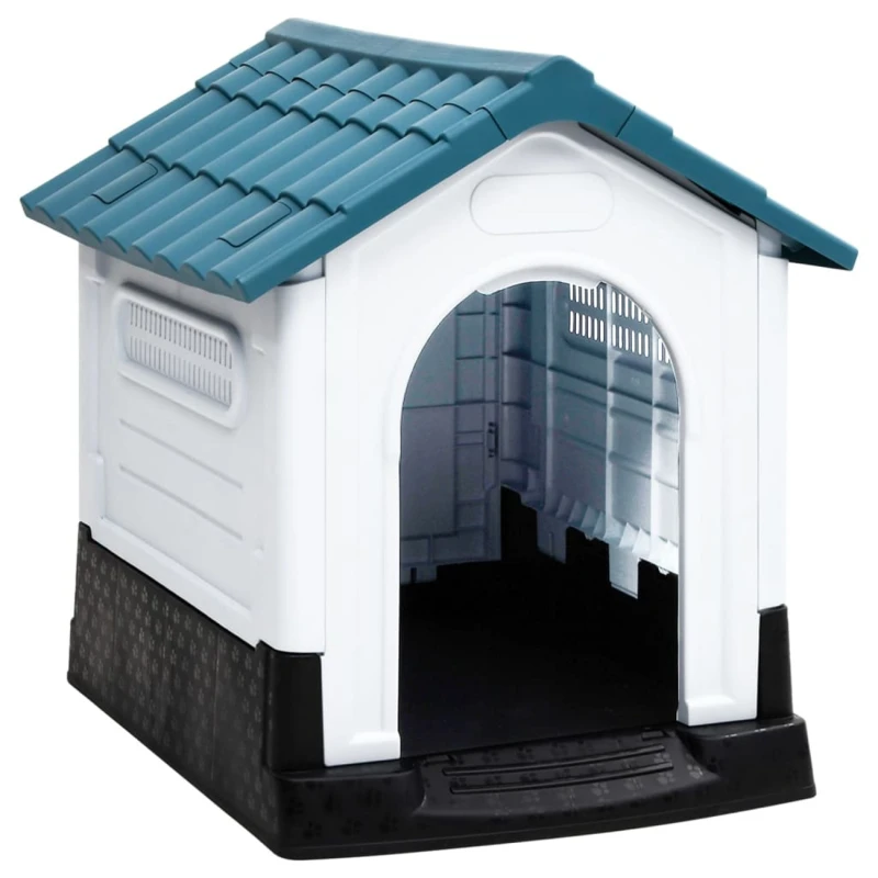 fressnapf VidaXL Hundehütte aus Polypropylen blau 57 cm 68 cm 66 cm