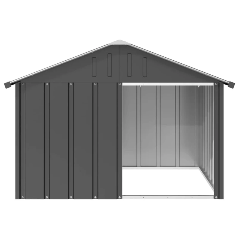 fressnapf VidaXL Hundehütte Verzinkter Stahl Hundezwinger Hundekäfig anthrazit 1 165 m 1 03 m 81 5 cm Kostenlose Rückgabe