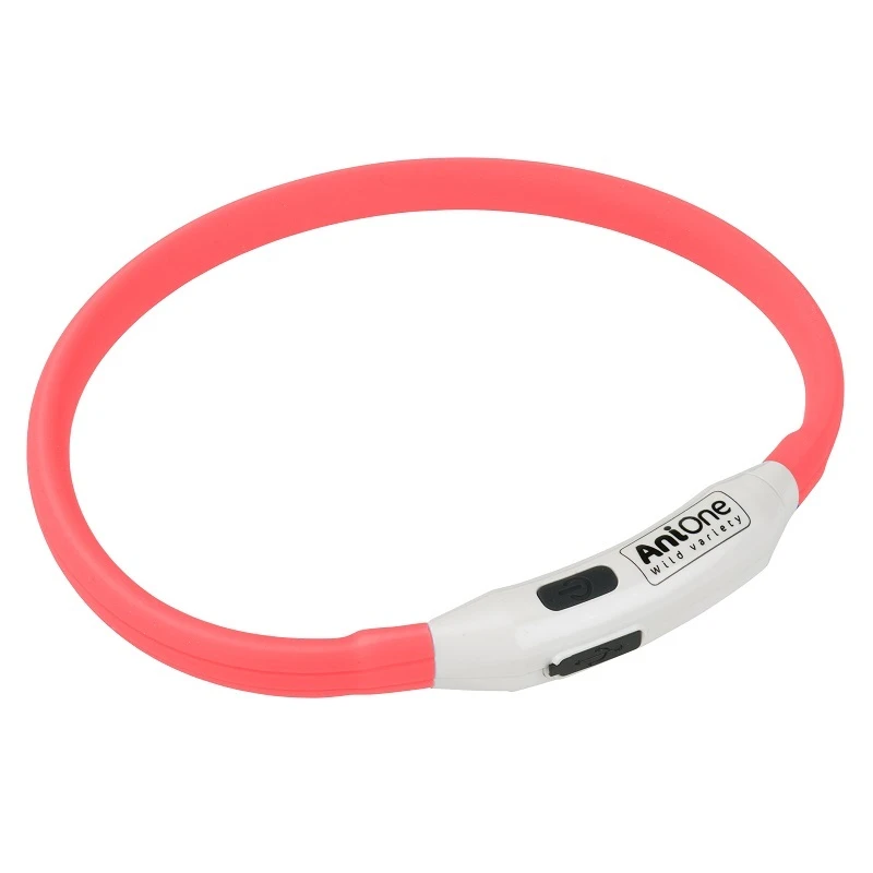 fressnapf AniOne blinkendes Silikon-Halsband rot