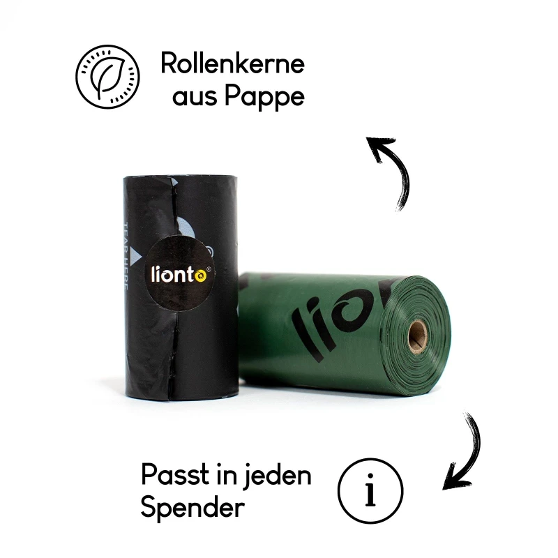 fressnapf Lionto 300 Hundekotbeutel schwarz/grün 2025