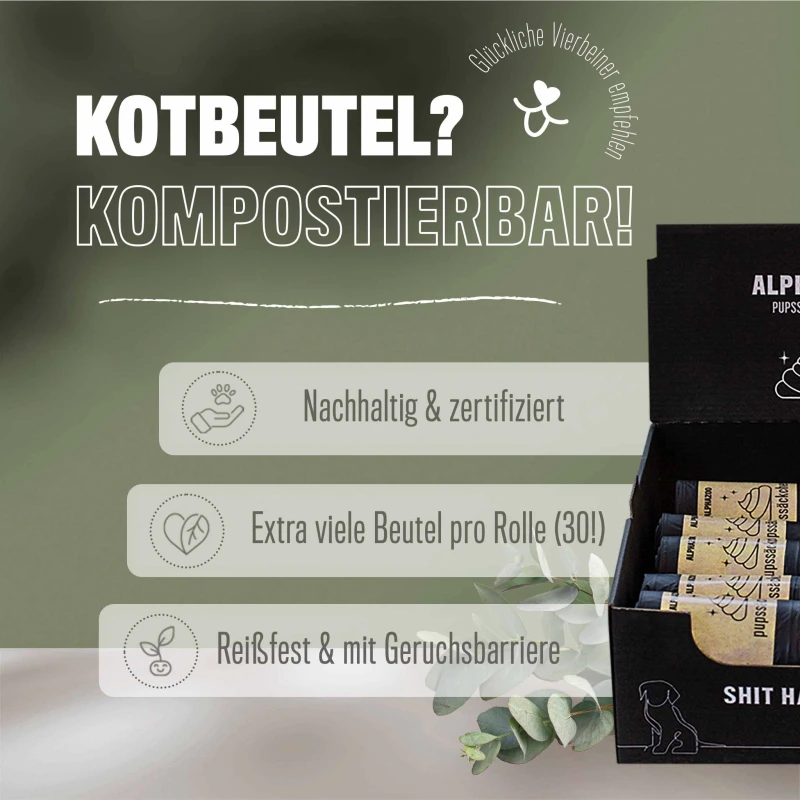 fressnapf ALPHAZOO Pupssäckchen Kotbeutel 300 Stück für Hunde I Kompostierbare Hundekotbeutel Günstig kaufen