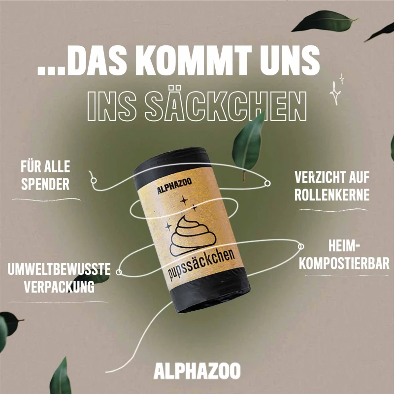 fressnapf ALPHAZOO Pupssäckchen Kotbeutel 300 Stück für Hunde I Kompostierbare Hundekotbeutel Günstig kaufen