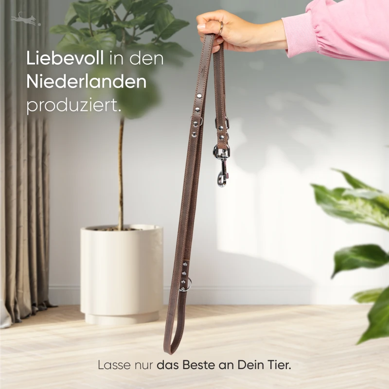 fressnapf Freudentier Führleine aus Leder dunkelbraun 1 6 cm Exklusive Angebote