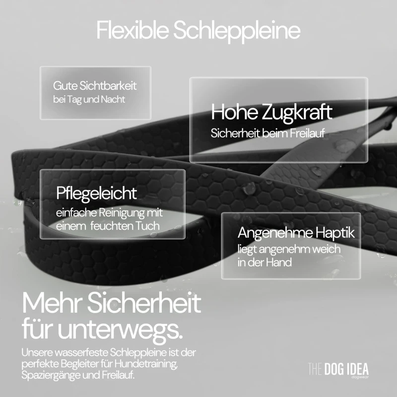 fressnapf THE DOG IDEA Schleppleine Schwarz 5 m Neuheiten