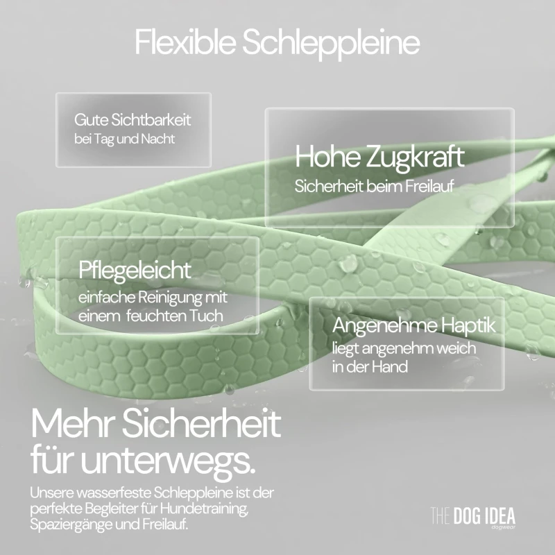fressnapf THE DOG IDEA Schleppleine Mint 5 m Räumungsverkauf