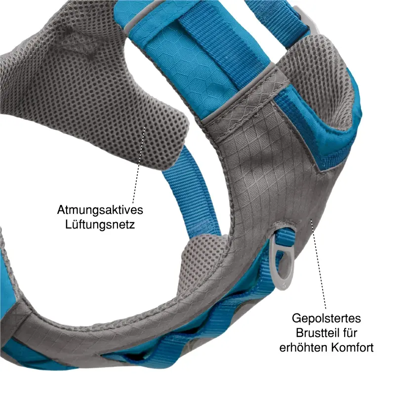 fressnapf Kurgo Journey Air Hundegeschirr blau/ grau L Bis zu 65% Rabatt