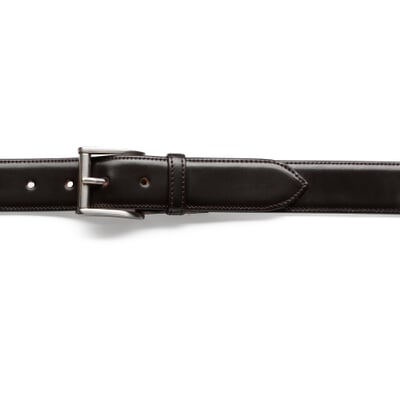 manufactum Rindledergürtel dreilagig Dunkelbraun Top Angebot