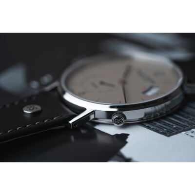 manufactum Armbanduhr Rondo Big Ø 38 mm Quarz Große Rabatte