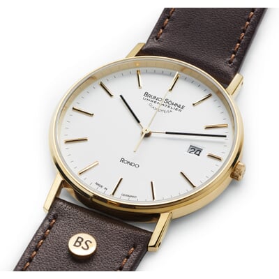 manufactum Armbanduhr Rondo Gold Ø 38 mm Quarz Wochenangebot