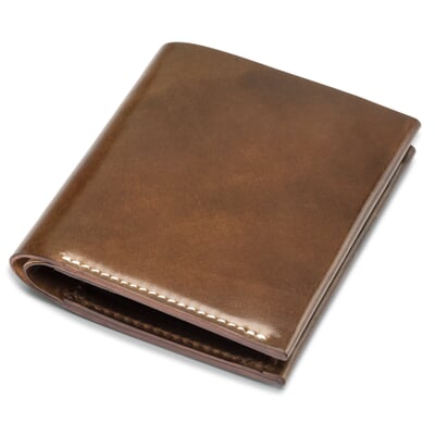 manufactum Herrenportemonnaie Cordovan klein Cognac Letzter Tag