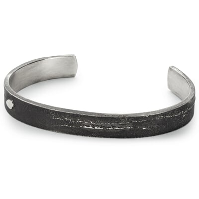 manufactum Herren-Armreif Sandguss Oxid Anthrazit Bis zu 50% Rabatt