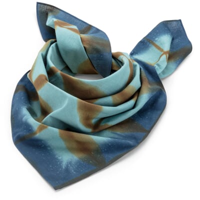 manufactum Halstuch N° 766 Aquarell Petrol-Blau Bis zu 60% Rabatt