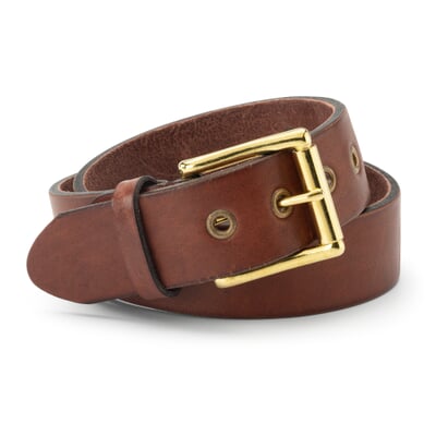 manufactum Herren-Ledergürtel Heritage Braun