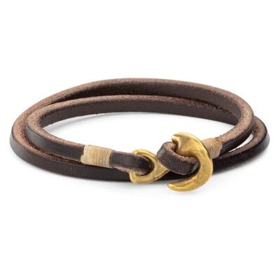 manufactum Armband Rindleder Braun