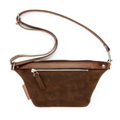 manufactum Hack Bauchtasche Rindleder Braun Auslauf