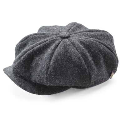 manufactum Herrenkappe Harris-Tweed Anthrazit