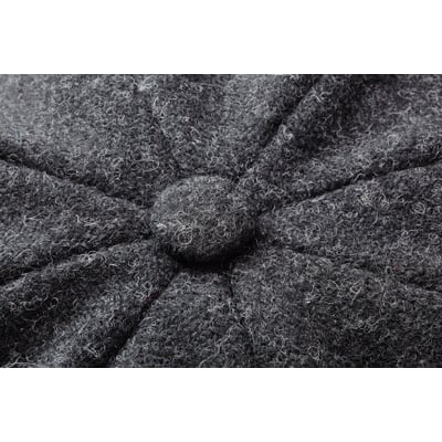 manufactum Herrenkappe Harris-Tweed Anthrazit Sonderangebot