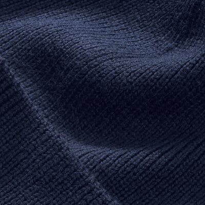 manufactum Strickmütze Merinowolle Dunkelblau Top Angebot