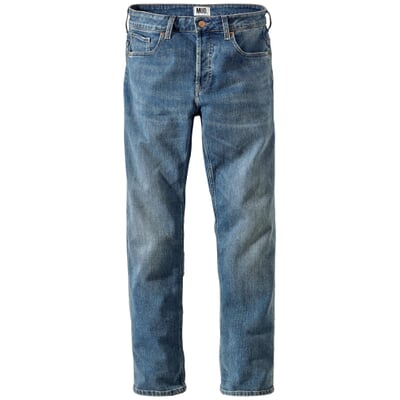 manufactum Herrenjeans Hank Mid Tapered Blau