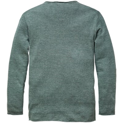manufactum Herren-Strickpulli Grünmelange Sonderangebote