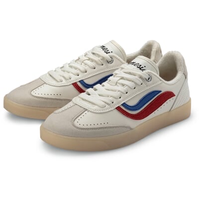 manufactum Unisex-Sneaker G-Volley Weiß-Rot-Blau VIP-Rabatte