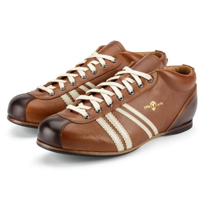 manufactum Ledersportschuh Cognac-Braun Tiefpreis