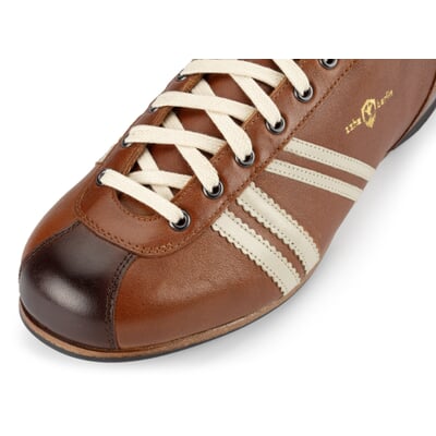 manufactum Ledersportschuh Cognac-Braun Tiefpreis