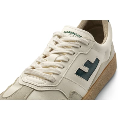 manufactum Herren-Sneaker Burela Weiß-Grün Super Sparpreis
