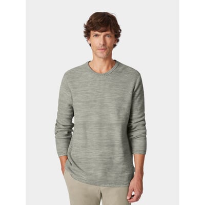 manufactum Herren-Strickpullover Baumwolle Grün Kostenlose Rückgabe