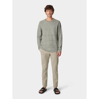 manufactum Herren-Strickpullover Baumwolle Grün Kostenlose Rückgabe
