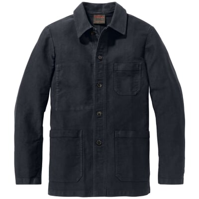 manufactum Herrenjacke Moleskin Nachtblau