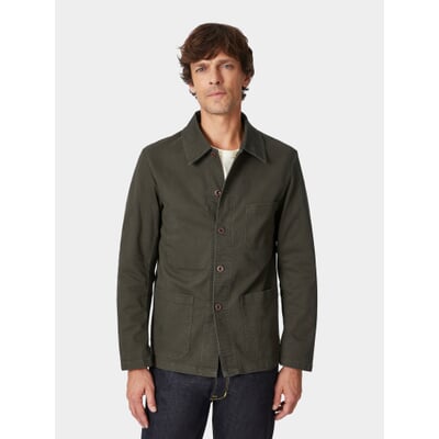 manufactum Herren-Arbeitsjacke Khaki 50% Rabatt mit kostenlosem Versand