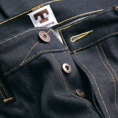 manufactum Denim-Hose Dunkelblau 50% Rabatt für begrenzte Zeit
