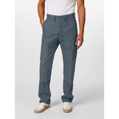manufactum Herren-Strandhose gestreift Blau-Weiß Outlet