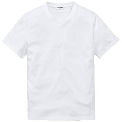 manufactum Herren T-Shirt Baumwolle Weiß