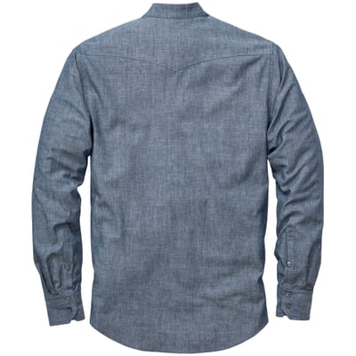 manufactum Herren-Schlupfhemd Mittelblau Angebote